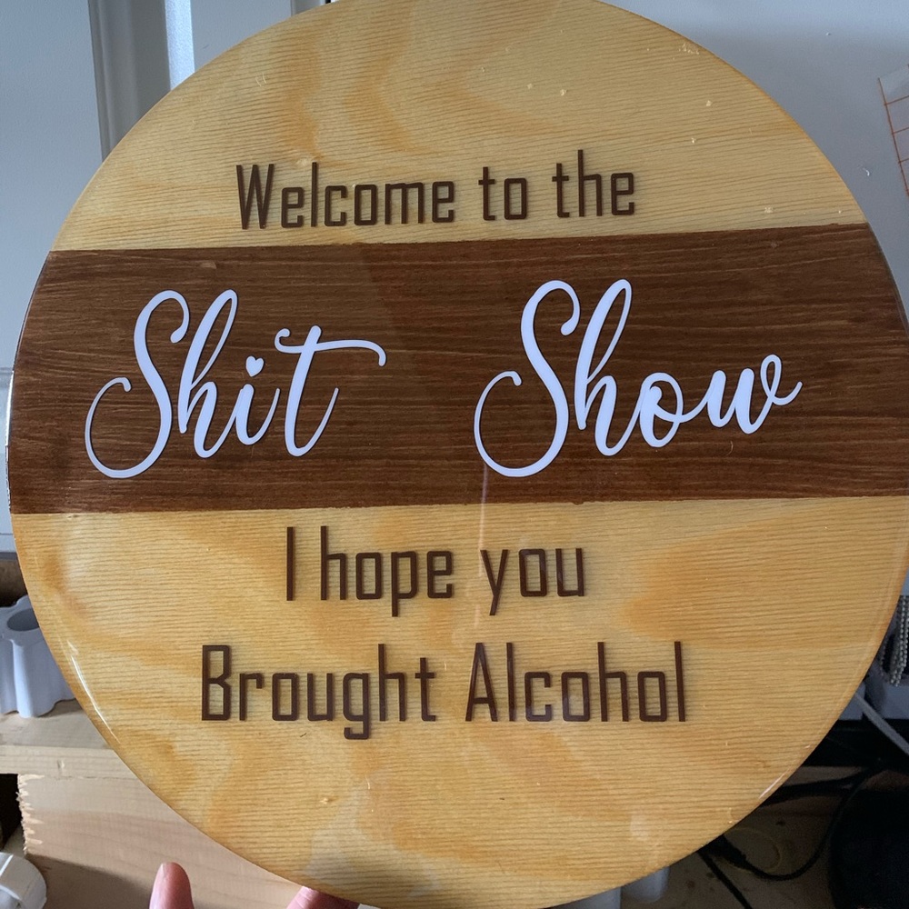 Custom designed door plaque